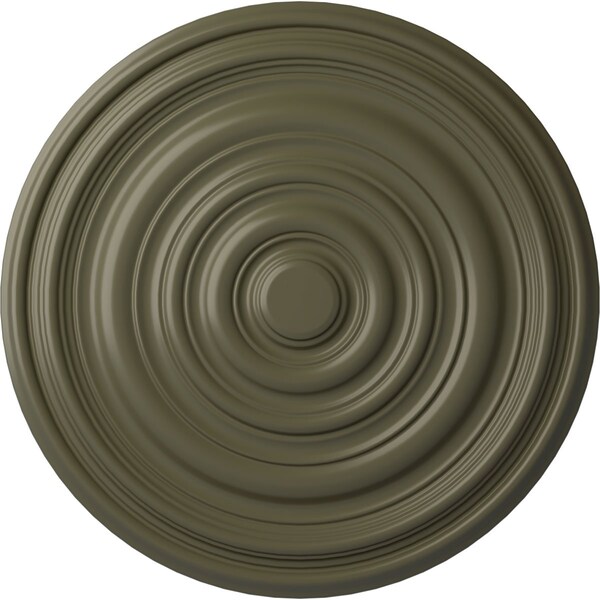 Ekena Millwork Carton Ceiling Medallion (For Canopies up to 2 5/8"), Hand-Painted Painted Turtle, 12 5/8"OD x 1"P CM13CAPTF - main